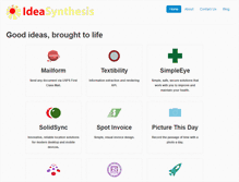 Tablet Screenshot of ideasynthesis.com